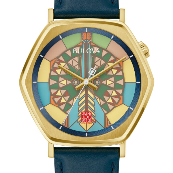 Bulova Stainless Steel Frank Lloyd Wright Mens Watch