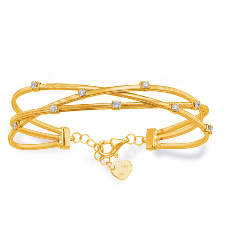 Yellow Gold Bangle Italian Made