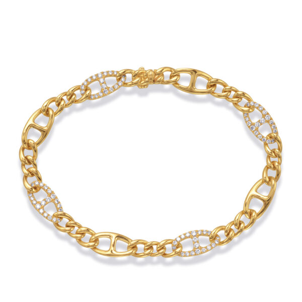 Yellow Gold Diamond Bracelet
