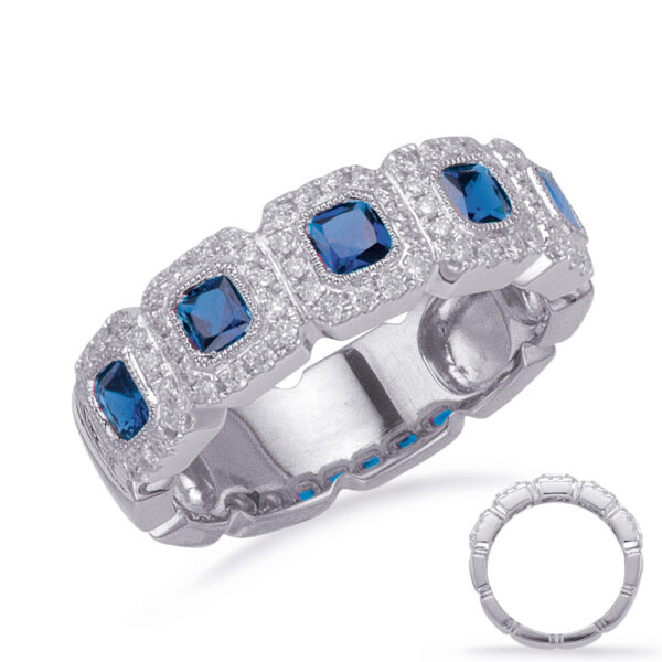 White Gold Sapphire & Diamond