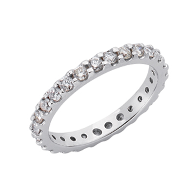 Eternity White Gold Band