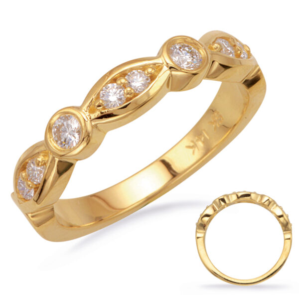 Yellow Gold Diamond Band