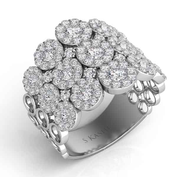 White Gold Diamond Fashion Ring