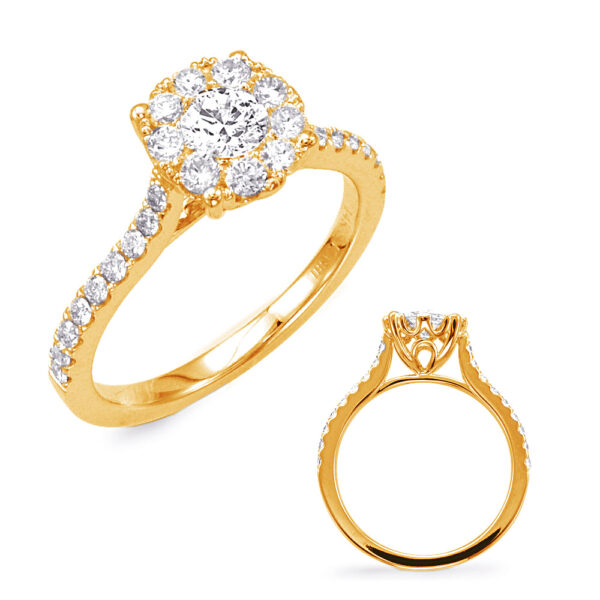 Yellow Gold Diamond Fashion Ring