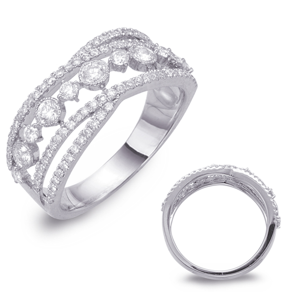 White Gold Diamond Fashion Ring