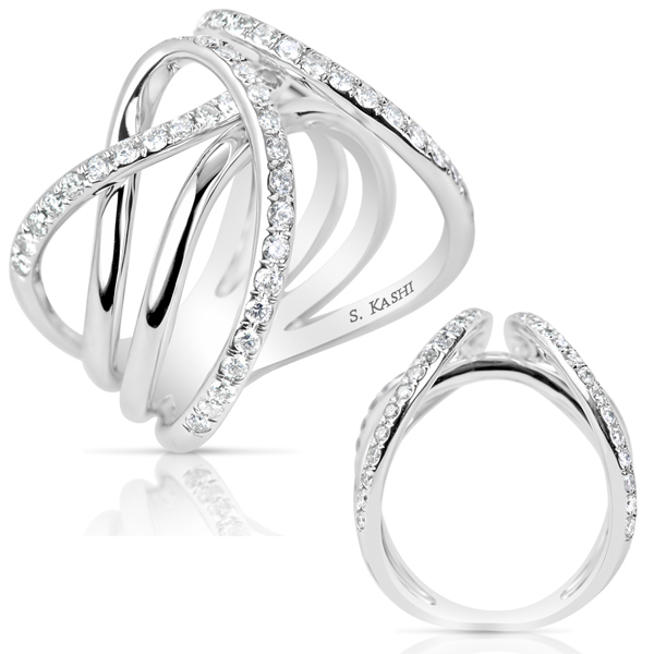 White Gold Diamond Fashion Ring