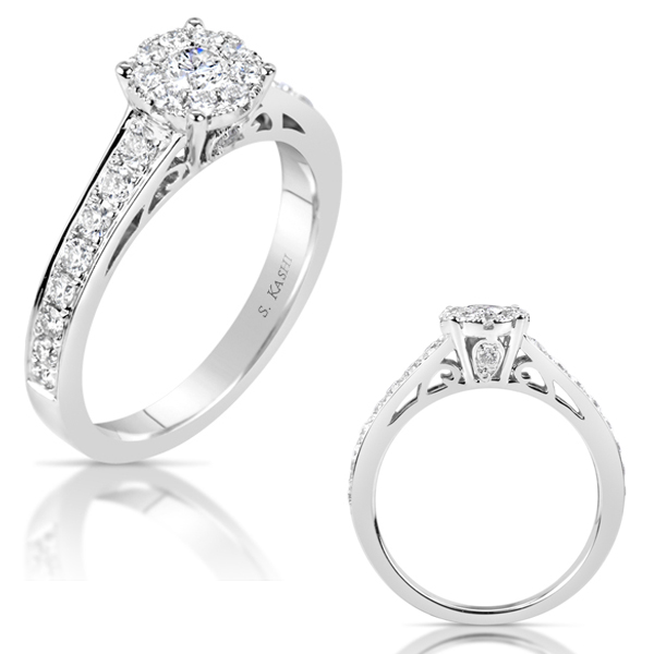 White Gold Diamond Fashion Ring