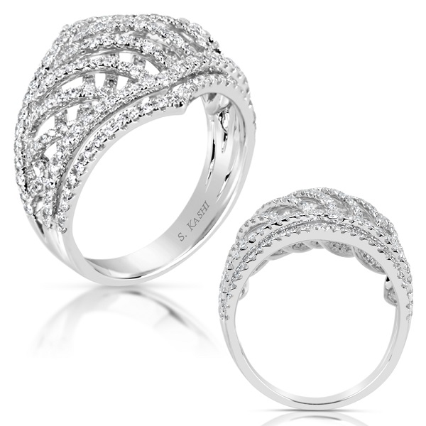 White Gold Diamond Fashion Ring