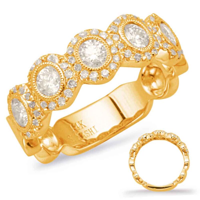 Yellow Gold Diamond Fashion Ring