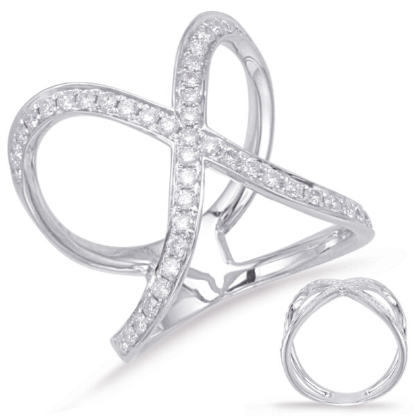 White Gold Diamond Fashion Ring