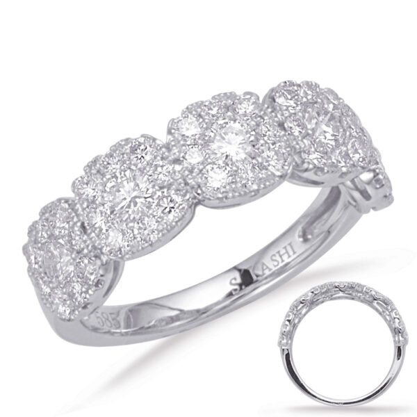 White Gold Diamond Fashion Ring