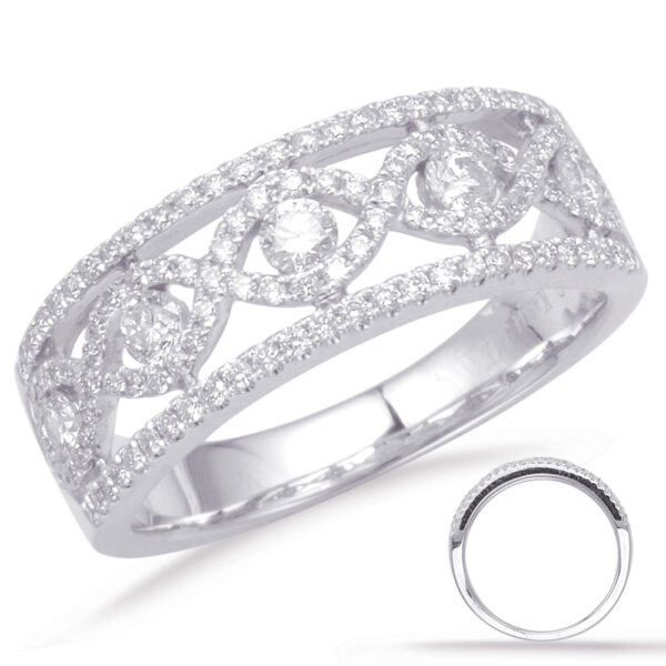 White Gold Diamond Fashion Ring