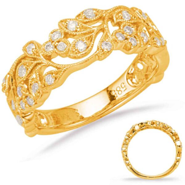 Yellow Gold Diamond Fashion Ring