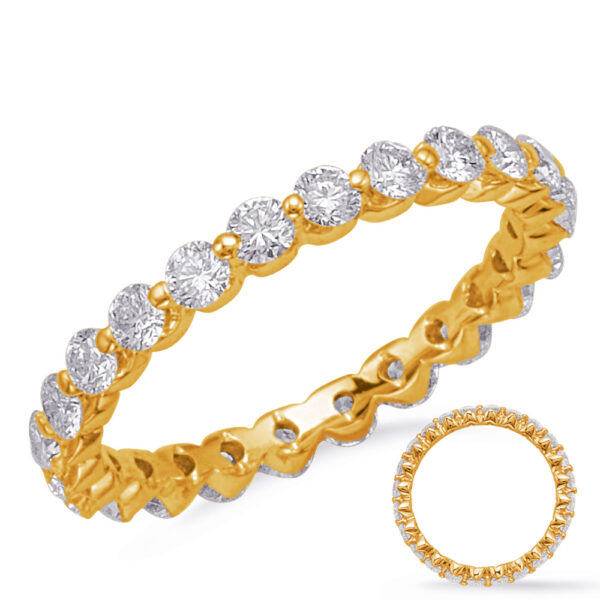 Yellow Gold Eternity Band