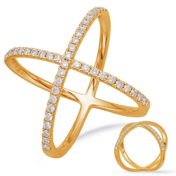 Yellow Gold Diamond Fashion Ring