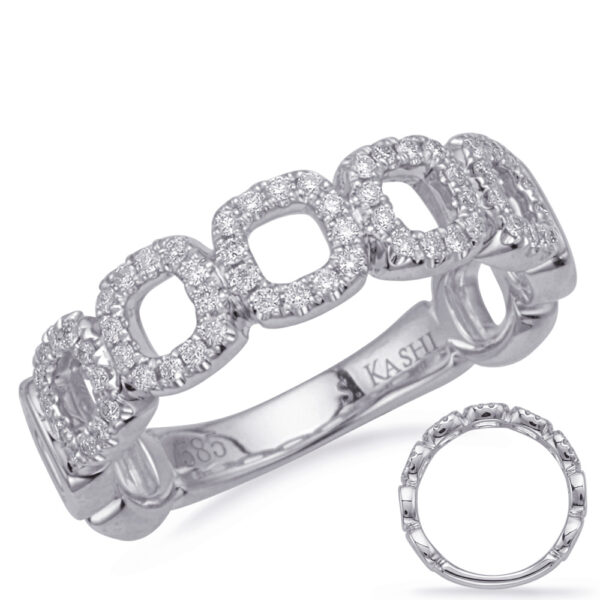 White Gold Diamond Fashion Ring