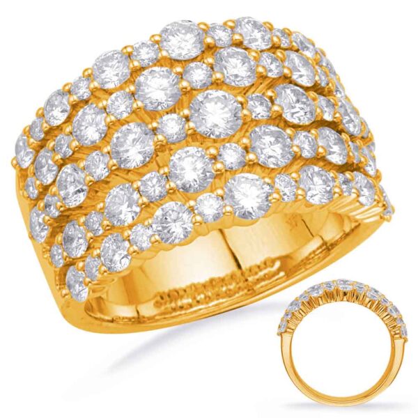 Yellow Gold Diamond Fashion Ring