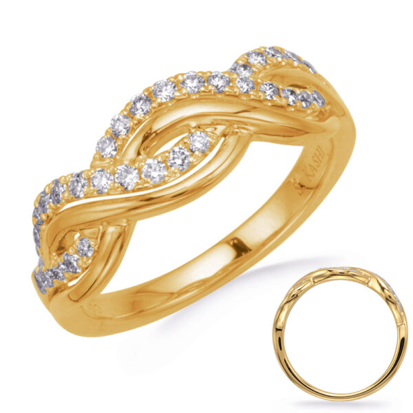 Yellow Gold Diamond Fashion Ring