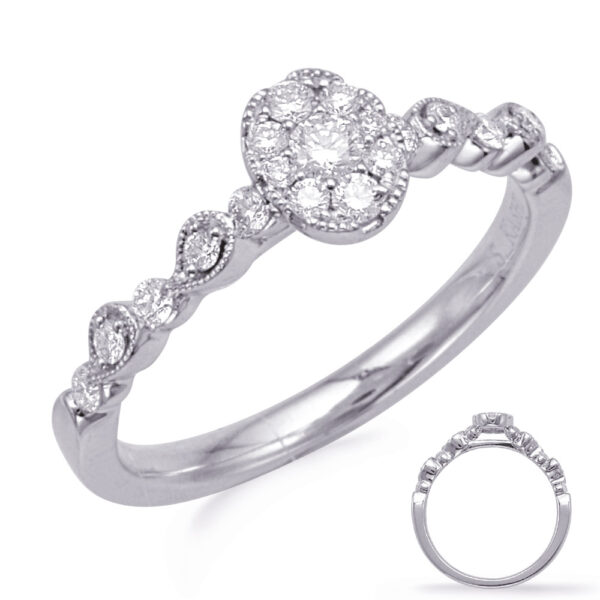 White Gold Diamond Fashion Ring