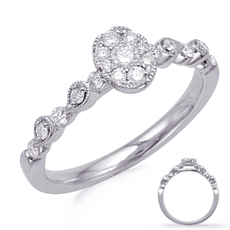 White Gold Diamond Fashion Ring