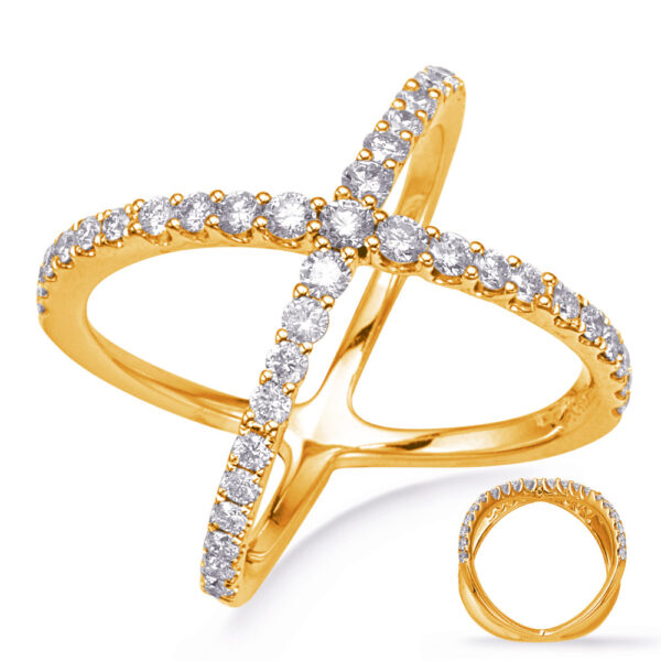 Yellow Gold Diamond Fashion Ring