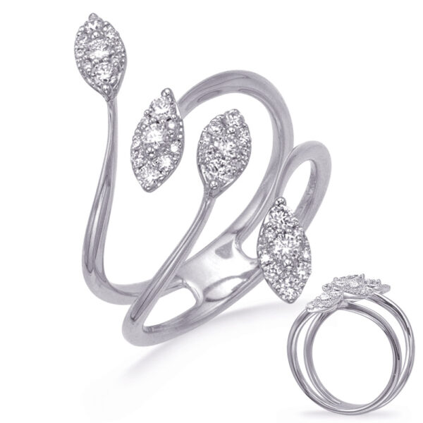 White Gold Diamond Fashion Ring