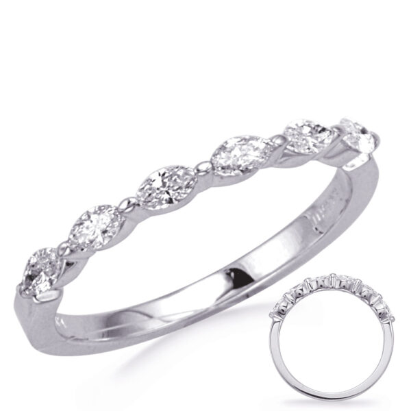 White Gold Diamond Marquise Band