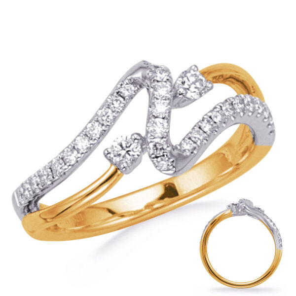 White & Yellow Gold Diamond Ring