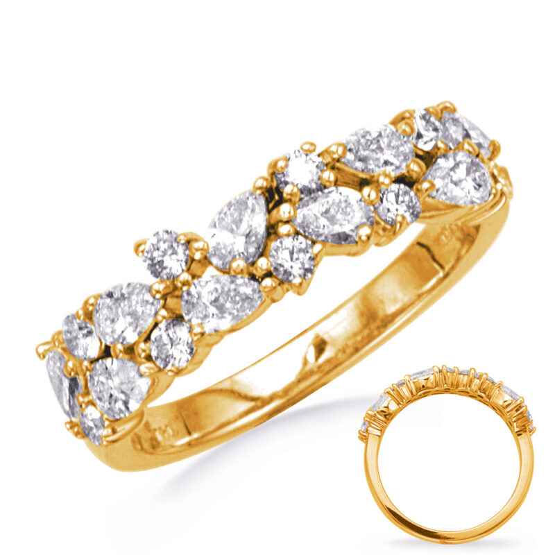 Yellow Gold Diamond Pear shape Ring