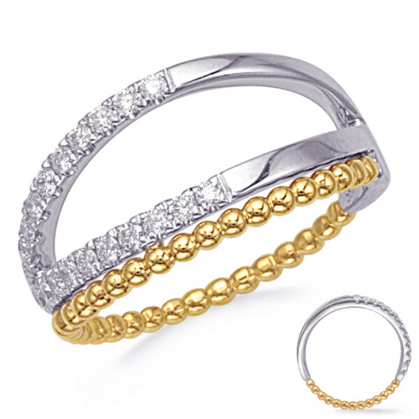 White & Yellow  Gold Diamond Ring
