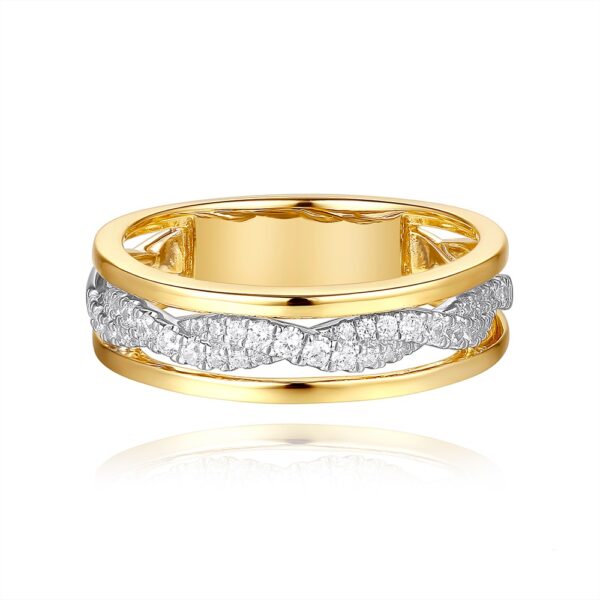 Yellow & White Gold Diamond Ring