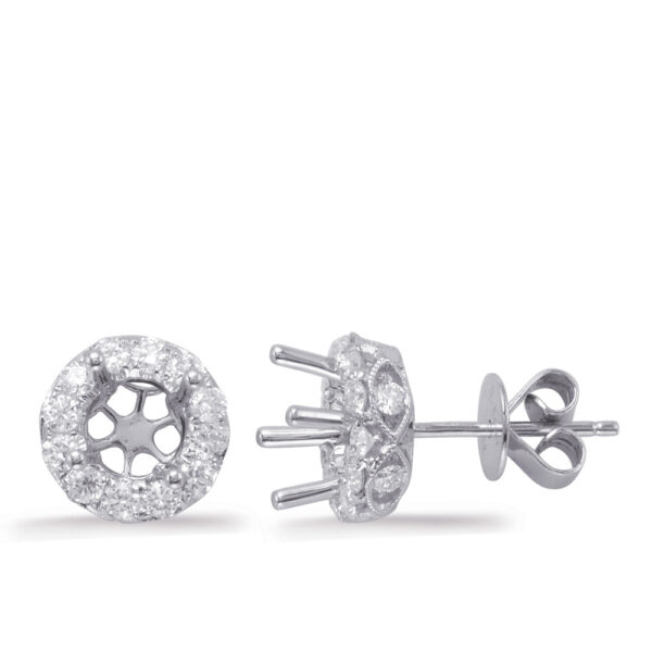 Halo Diamond Earring For 1cttw Round