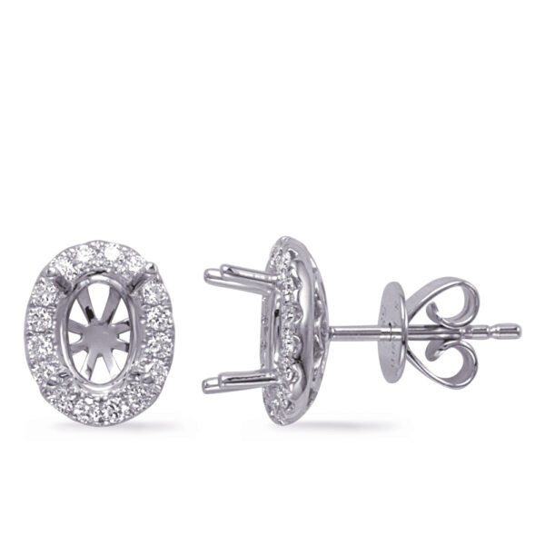 White Gold Diamond Earring