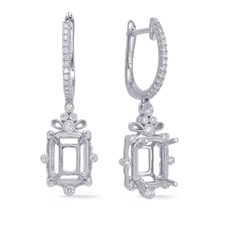 White Gold Diamond Earring