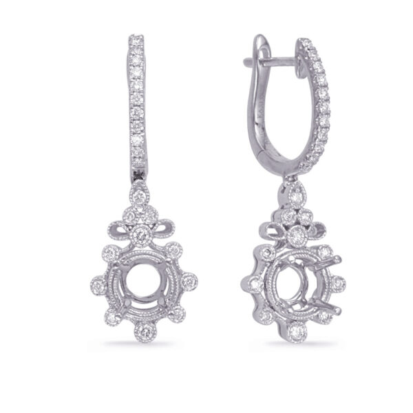 White Gold Diamond Earring 1/4ct