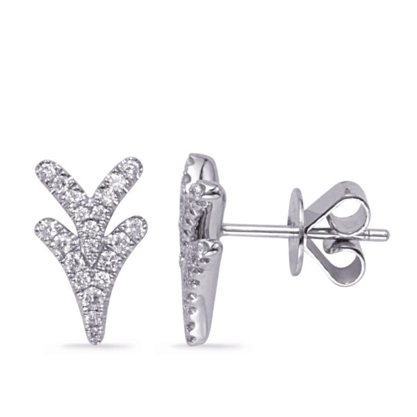 White Gold Diamond Earring