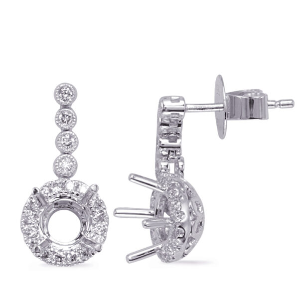 White Gold Diamond Earring