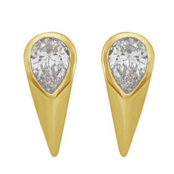 Yellow Gold Diamond Earring