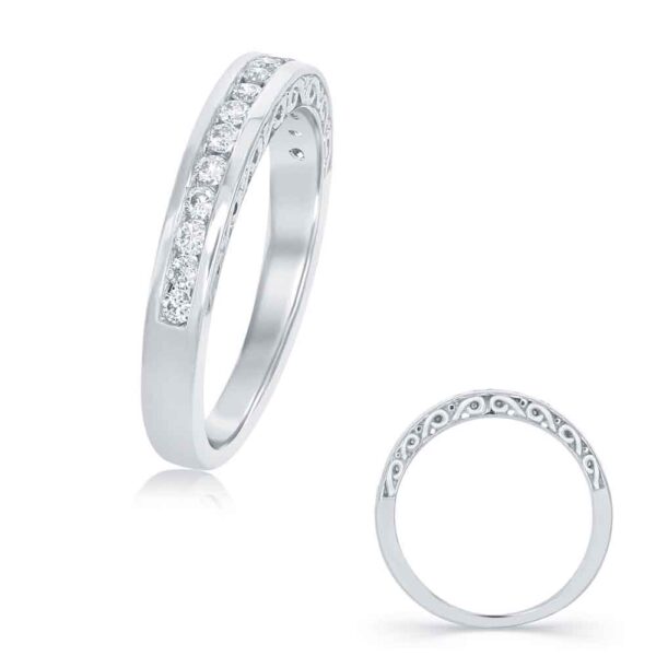 White Gold Matching Band
