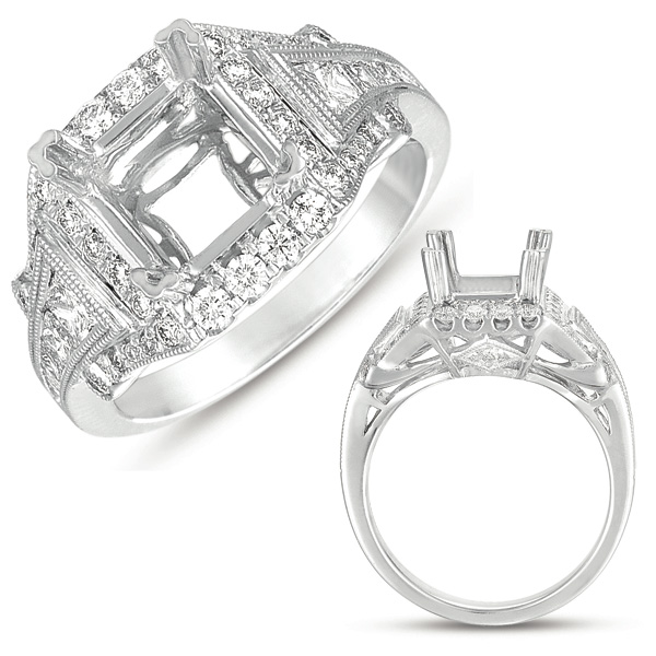 White Gold Halo Engagement Ring