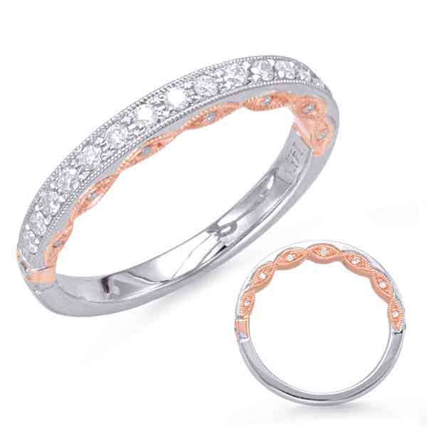 Rose & White Gold Matching Band