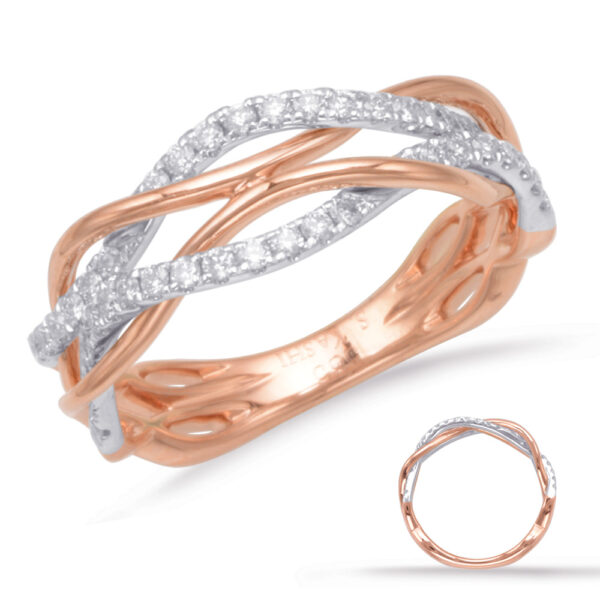 Rose & White Gold Matching Band
