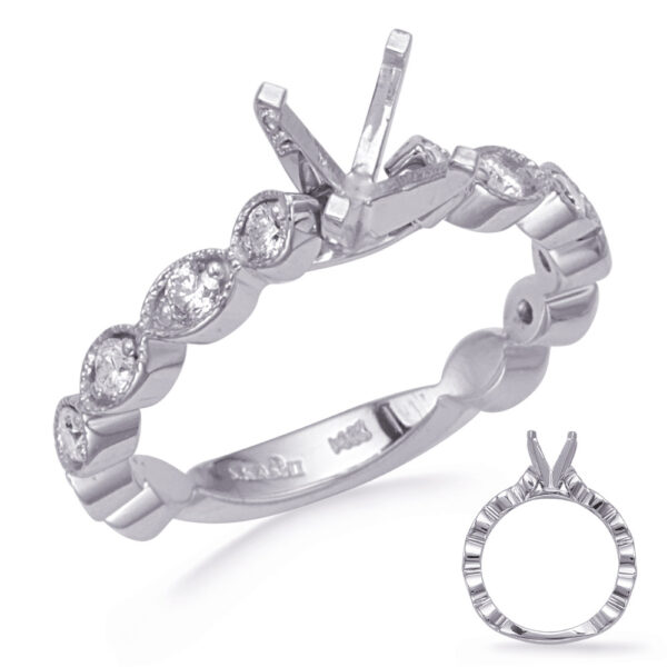 White Gold Diamond Engagement Ring