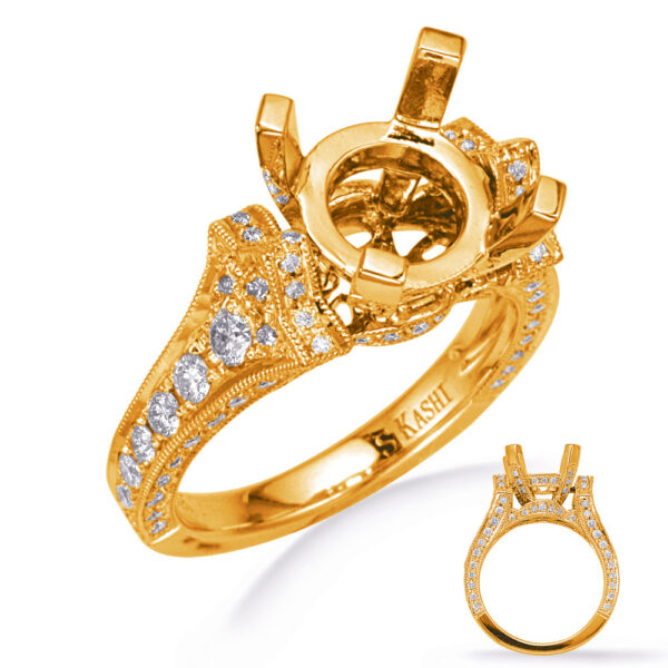 Yellow Gold Diamond Engagement Ring