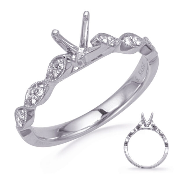 White Gold Diamond Engagement Ring