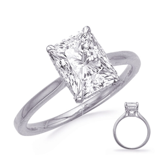 White Gold Diamond Engagement Ring