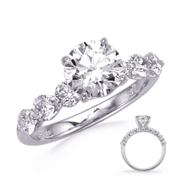 White Gold Semi Mounting