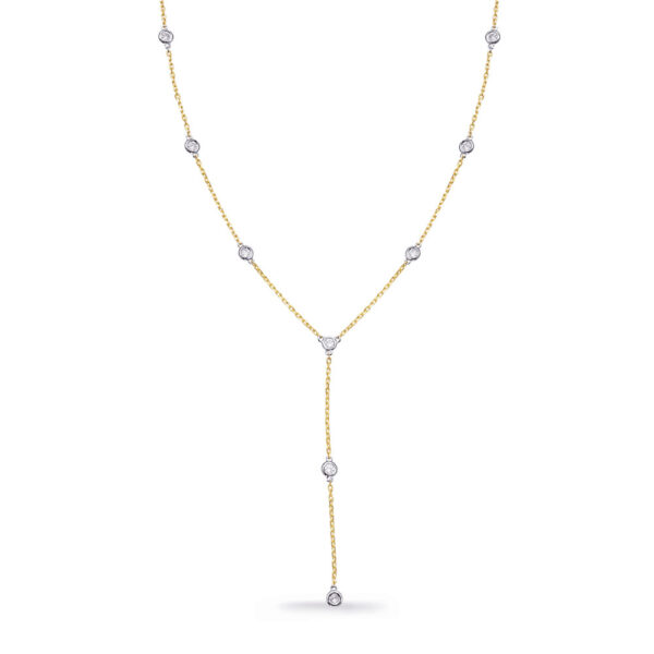 Yellow Gold Diamond By the Yard Necklace