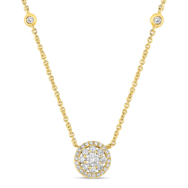 Yellow Gold Diamond Necklace