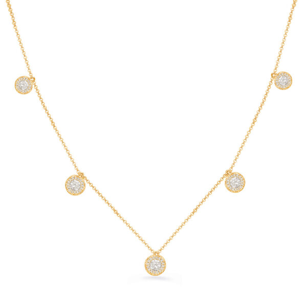 Yellow Gold Diamond Necklace